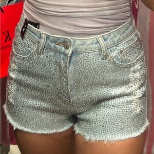 Shop Akira crystal shorts. Worn once. Size small.